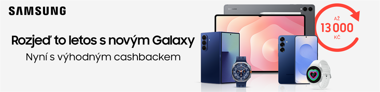 Cashback Samsung - chytré hodinky, telefony, tablety